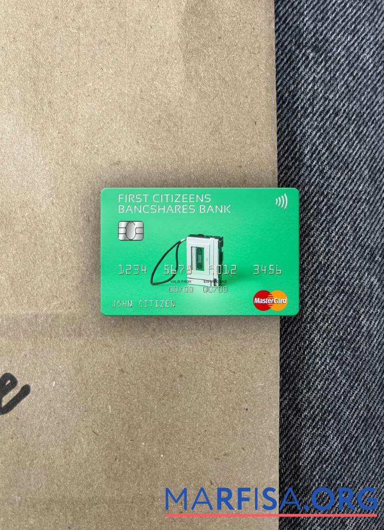 Downloadable USA First Citizens BancShares Bank mastercard photolook front template